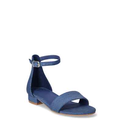 Wonder Nation Low Heel Dress Shoes Little Girl 5 Blue Polyurethane Ankle  Strap 194346124237| eBay