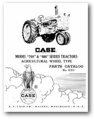 JI Case Model 700 and 800 Parts Manual - Picture 1 of 1