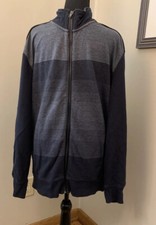 Calvin Klein Classic Fit full-zip sweatshirt/jacket - black/gray - XL