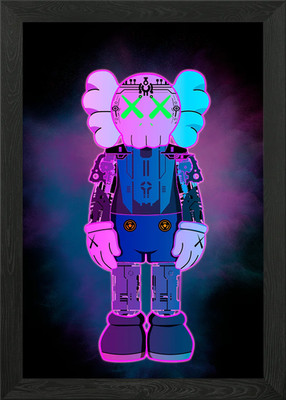 ROBOT KAWS Gerahmtes Wandbild Poster Leinwanddruck Bild