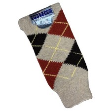 Vintage Mid Century NOS Argyle Diamond Socks Unused Original Sticker Men s 10-13