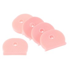 5 x Key Cap Covers Semicircle Key Identifier Tags Light Pink