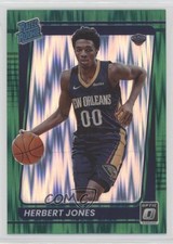 2021 Panini Donruss Optic Rated Rookie Green Shock Prizm Herbert Jones #157 07mp