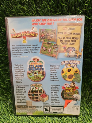 New Sealed FARM FRENZY 2 Back To The Barnyard PC Video Game 2010