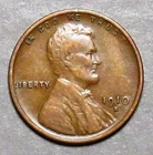 1910-S Lincoln Head Cent Attractive VF