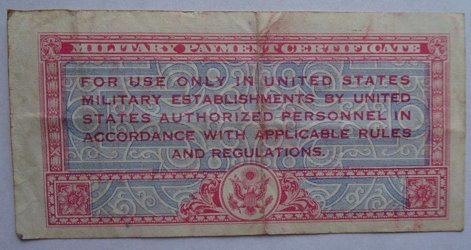 USA / MPC  50 Cents  1947 - Series  471  - Circulated - Banknot  - WPM P-M 11 - Image 2 of 2