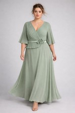 ABITO ELEGANTE DONNA OVER ABBA A COPRISPALLE ELASTICO DIETRO GONNA AMPIA AER 515