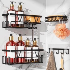 Adhesive 4 Pa, No Drilling Shower Organizer with