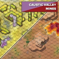 Battletech: Neoprene Battle Mat Alien Worlds Caustic Valley/Mines (En)