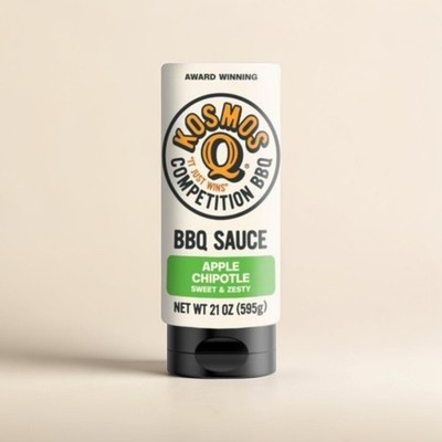 Kosmos Q Apple Chipotle BBQ Sauce 21 oz  SKU: 8140642