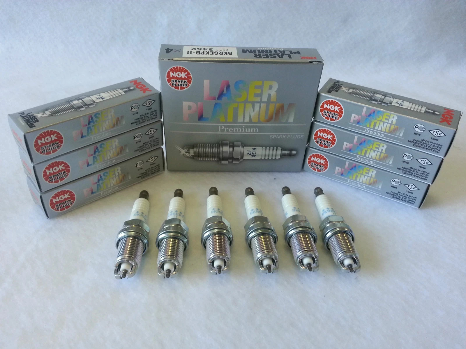 6 -NGK Laser Platinum Long-Life Spark Plugs PLZFR6A-11S 5987 Made in Japan