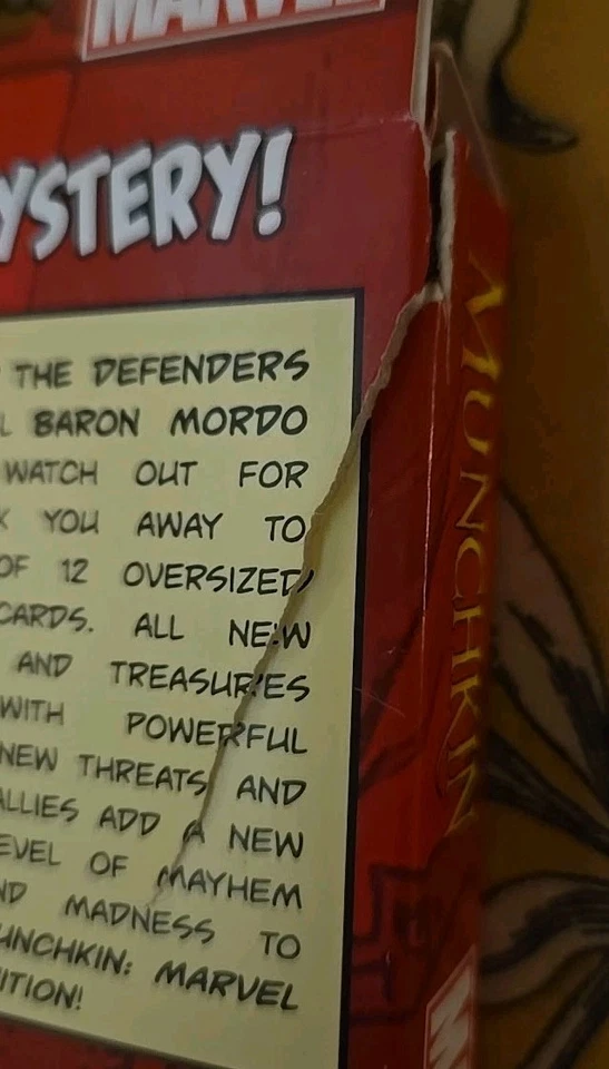 Set of 2 - Munchkin Marvel 2 Mystic Mayhem & 3 Cosmic Chaos - NEW, SEALED CARDS - Image 3 of 3