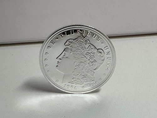 1964 COOK ISLAND MORGAN PROOF DOLLAR - .999 fine silver 1/2 oz - HOT!!!