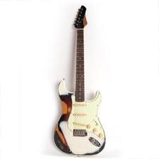 6 String Heavy Relic Electric Guitar Maple Neck Elm Body Rosewood Fingerboard