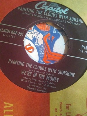 Dennis Morgan/Lucille Norman, Painting The Clouds With Sunshine~1951 45 EP +slv