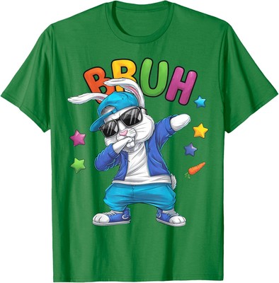 Bruh Dab Bunny Easter Funny Kids Cute Lover Present Unisex T-Shirt