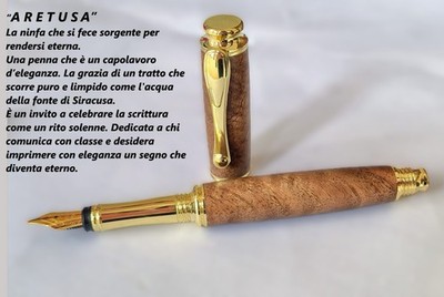 Handcrafted Sicilian Wooden Fountain Pen