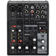 YAMAHA AG06MK2 B Live Streaming Mixer Black 6ch AG Series DSP Effect AG06MK2B