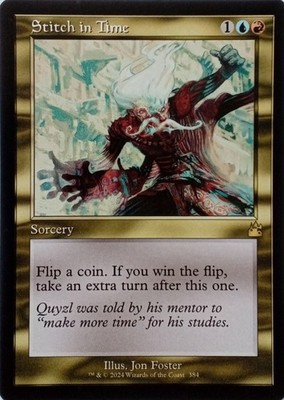 384 STITCH IN TIME RARE RETRO FRAME RAVNICA REMASTERED MTG KARTE