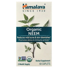 Himalaya Neem 60 Caplets Gluten-Free, Non-GMO, Organic