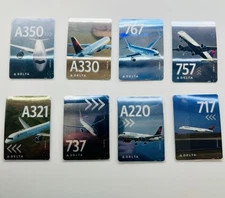 SET Of 8 NEW RELEASE 2025 Delta Air Lines  Pilot Trading Cards!!!HOT!!