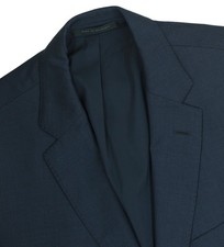 Men's 46 R Hugo Boss Reda Blue Check Stretch Tailoring Sport Coat Blazer Jacket