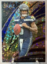 2025 Panini Select Jalen Milroe Club Level Disco Prizm RC #214 Seattle Seahawks