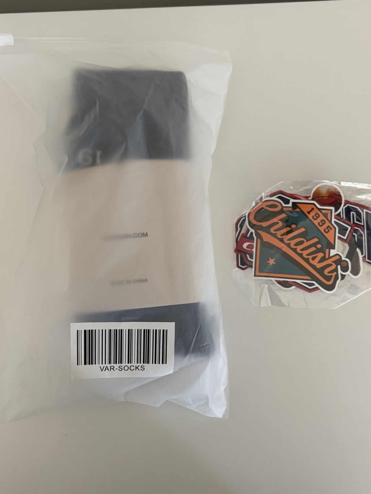 Brand New Childish Varsity Collection Socks 4 Pack Deadstock Rare with Stickers image 2