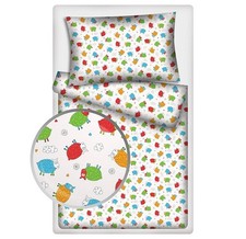 Baby Bedding Duvet Cover  Pillowcase 120 90 cm Colorful Sheep Print