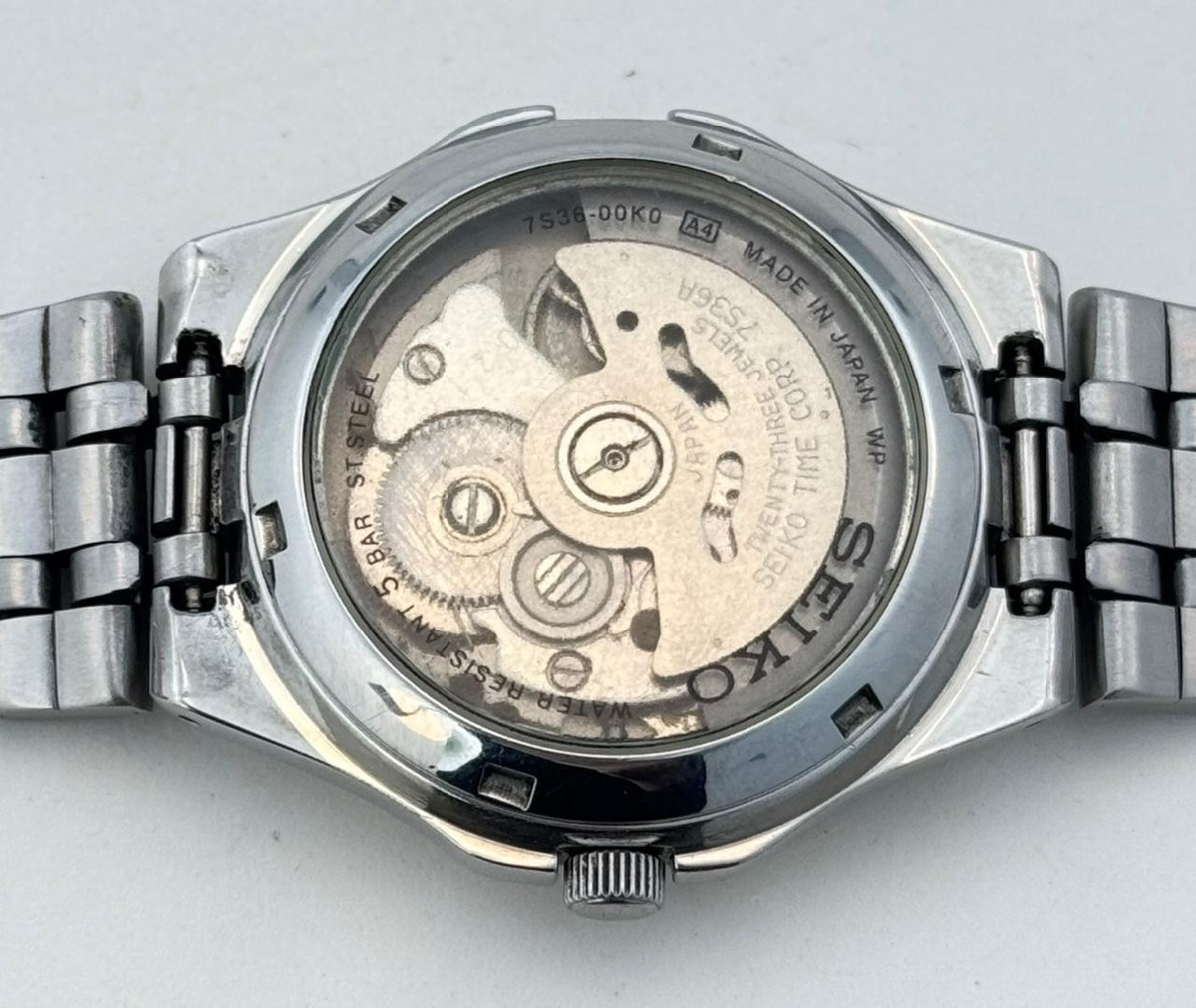 Vintage Watch Seiko 5 - Automatic 7S36-00k0 Stainless Steel Japan