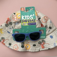 Kids' Sun Gear Hat and Sunglasses Set