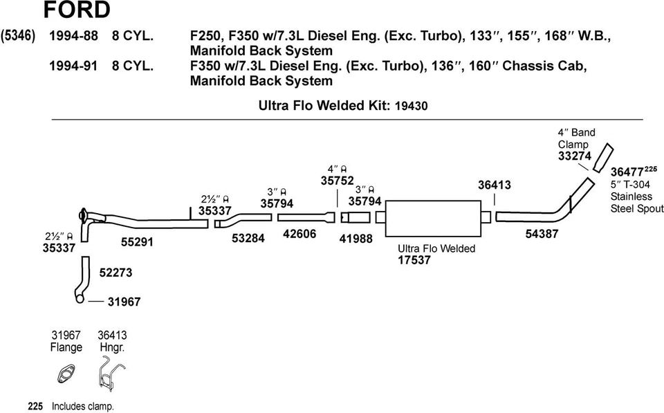 Caño de tubo de escape Dynomax 36477 para Chevrolet Silverado 2500 HD plateado  Foto 2 de 2
