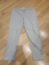 EILEEN FISHER Dove Gray Organic Cotton Blend Stretch Pullon Comfort Pants XL