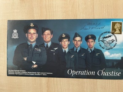 Grant McDonald 617 Squadron Dambuster Dams raid Chastise Signed Cover