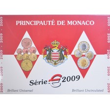 [#347302] Monaco, Albert II, Coffret 1c. à 2€, 2009, Monnaie de Paris, BU, MS