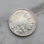 1 oz Indian/Buffalo Silver Round .999 Fine Bullion 1 Troy Ounce some toning!