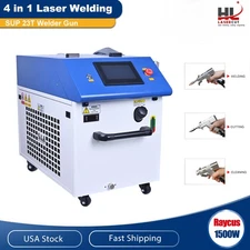 Raycus Peak 1500W Laser Welding Machine Cleaning Cut Rust Paint Remover Welder