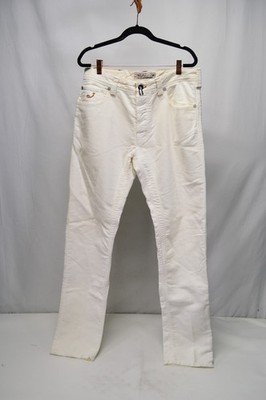 NWD Jacob Cohen Overdyed Handmade Japanese White Tailor Jeans Size 34x33