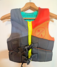 Hyperlite Youth USCG Approved Life Vest 70 Black Orange Jacket Boat Water 55-88