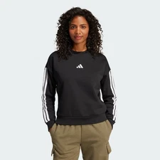 adidas women Essentials 3-Stripes Fleece Sweatshirt