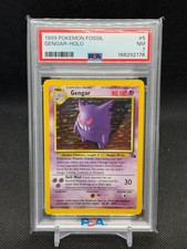 1999 Pokemon Fossil Gengar 5/62 Holo PSA 7 on eBay