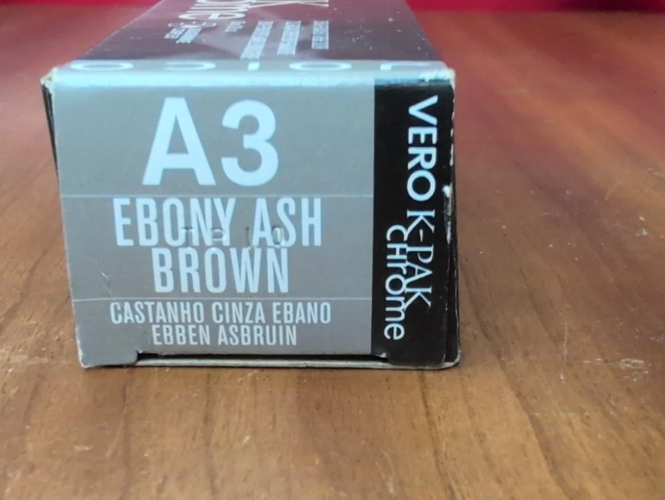 JOICO VERO K-PAK CROMO Demi Color de Cabello Permanente 2oz Ébano Ceniza Marrón A3 Nuevo Foto 2 de 2