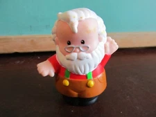 Fisher Price Little People Christmas Santa North Pole Cottage Claus brown pants