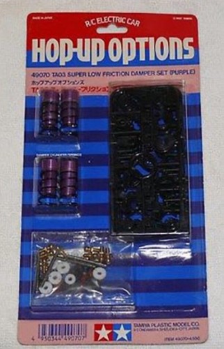 Tamiya Purple Low Fricton Dämpfer Set Neu in OVP 49070 TA01 TA02 TA03 TRF TGX TGR TG10