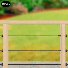 Stainless Steel Cable Railing Hardware Kit, for 1/8 Cable Railing System 10 Pack