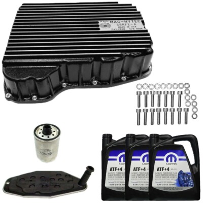 MOPAR 68RFE Transmission Service Kit & Mag-Hytec Deep Pan For 07+ Ram 2500/3500