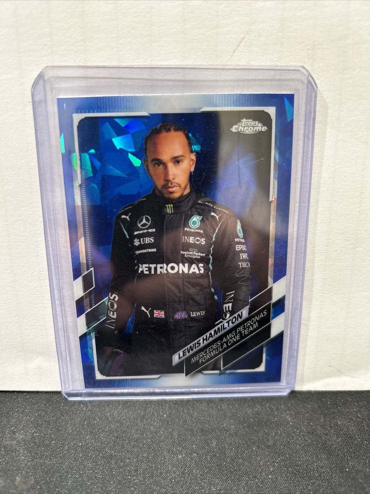 Lewis Hamilton Portrait 2021 Topps Chrome Formula 1 F1 Sapphire #1