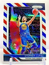 2018-19 Panini Prizm Red/White/Blue Stephen Curry Golden State Warriors No.222