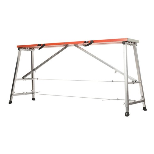 Arbeitsplattform Leitergerüst Klappbar Arbeitspodest Werkbank Max.300kg 70-120cm - Bild 8 von 12