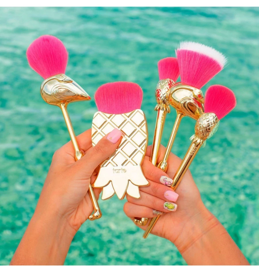 TARTE Let's Flamingle Brush Set (Great $136 Value Set) ~ Limited Edition ~ NIB - Image 3 of 4